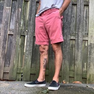 J. Crew Salmon Pink Chino Stanton Shorts